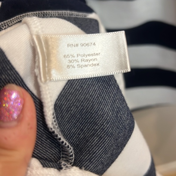 Boston Proper Woman’s Navy Blue & White Striped Mini Dress. Size 8 women's - Picture 6 of 6